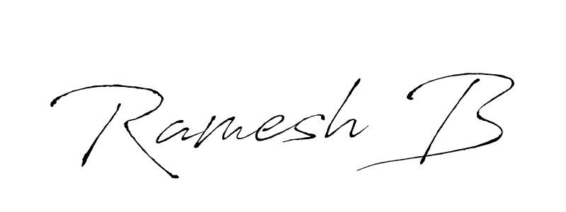 Make a beautiful signature design for name Ramesh B. With this signature (Antro_Vectra) style, you can create a handwritten signature for free. Ramesh B signature style 6 images and pictures png