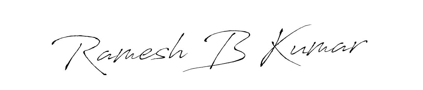 How to make Ramesh B Kumar signature? Antro_Vectra is a professional autograph style. Create handwritten signature for Ramesh B Kumar name. Ramesh B Kumar signature style 6 images and pictures png