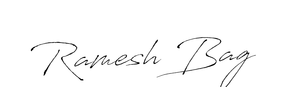 Make a beautiful signature design for name Ramesh Bag. With this signature (Antro_Vectra) style, you can create a handwritten signature for free. Ramesh Bag signature style 6 images and pictures png