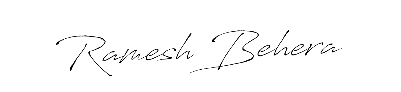 Make a beautiful signature design for name Ramesh Behera. With this signature (Antro_Vectra) style, you can create a handwritten signature for free. Ramesh Behera signature style 6 images and pictures png