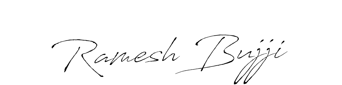 Create a beautiful signature design for name Ramesh Bujji. With this signature (Antro_Vectra) fonts, you can make a handwritten signature for free. Ramesh Bujji signature style 6 images and pictures png