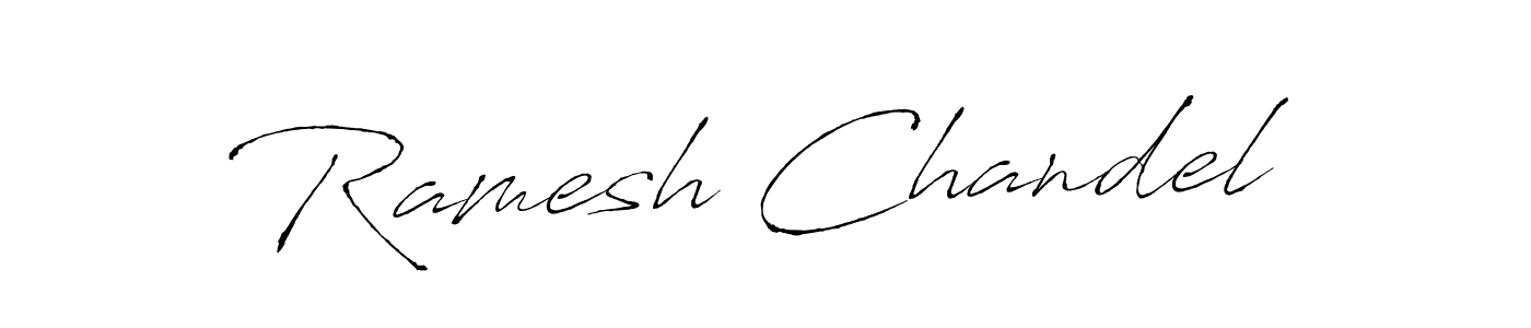 Create a beautiful signature design for name Ramesh Chandel. With this signature (Antro_Vectra) fonts, you can make a handwritten signature for free. Ramesh Chandel signature style 6 images and pictures png