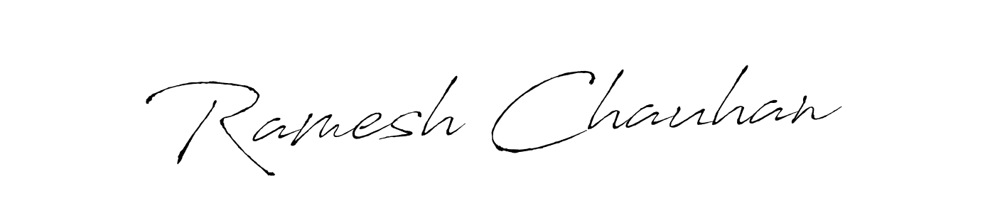 How to make Ramesh Chauhan signature? Antro_Vectra is a professional autograph style. Create handwritten signature for Ramesh Chauhan name. Ramesh Chauhan signature style 6 images and pictures png