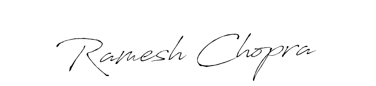 You should practise on your own different ways (Antro_Vectra) to write your name (Ramesh Chopra) in signature. don't let someone else do it for you. Ramesh Chopra signature style 6 images and pictures png