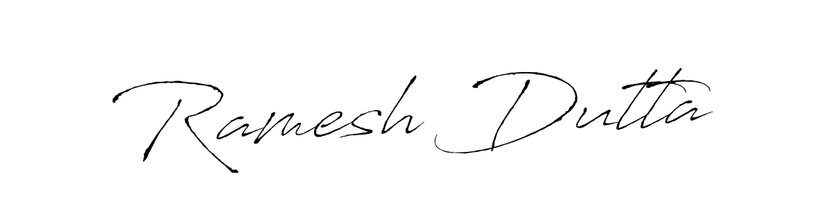 Use a signature maker to create a handwritten signature online. With this signature software, you can design (Antro_Vectra) your own signature for name Ramesh Dutta. Ramesh Dutta signature style 6 images and pictures png