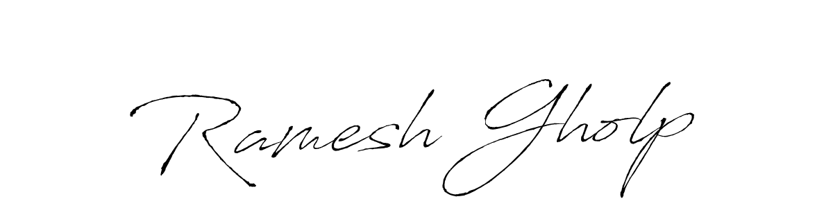 How to make Ramesh Gholp signature? Antro_Vectra is a professional autograph style. Create handwritten signature for Ramesh Gholp name. Ramesh Gholp signature style 6 images and pictures png