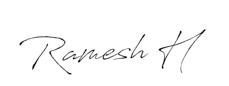 if you are searching for the best signature style for your name Ramesh H. so please give up your signature search. here we have designed multiple signature styles  using Antro_Vectra. Ramesh H signature style 6 images and pictures png