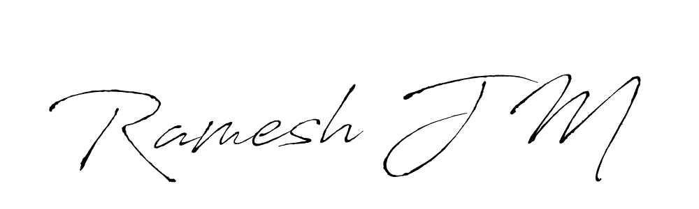 Also You can easily find your signature by using the search form. We will create Ramesh J M name handwritten signature images for you free of cost using Antro_Vectra sign style. Ramesh J M signature style 6 images and pictures png