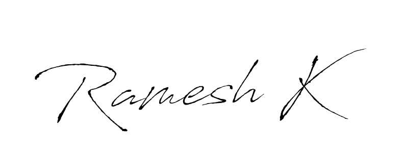 if you are searching for the best signature style for your name Ramesh K. so please give up your signature search. here we have designed multiple signature styles  using Antro_Vectra. Ramesh K signature style 6 images and pictures png