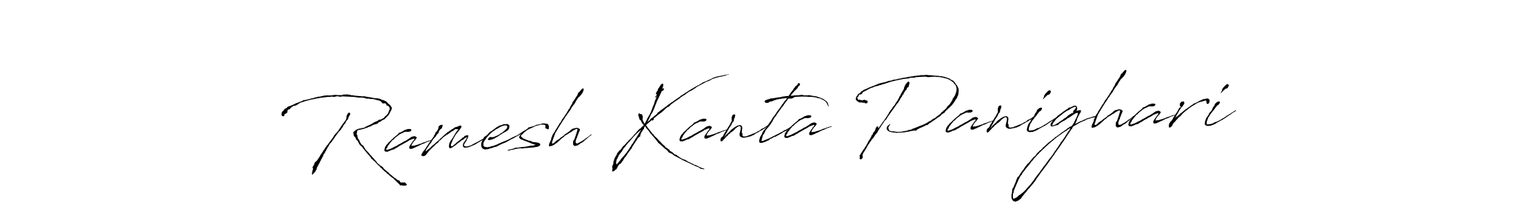 How to make Ramesh Kanta Panighari signature? Antro_Vectra is a professional autograph style. Create handwritten signature for Ramesh Kanta Panighari name. Ramesh Kanta Panighari signature style 6 images and pictures png