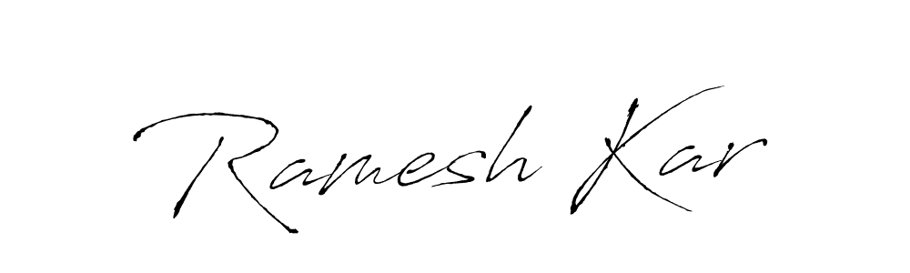 You can use this online signature creator to create a handwritten signature for the name Ramesh Kar. This is the best online autograph maker. Ramesh Kar signature style 6 images and pictures png