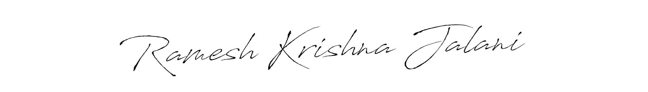Design your own signature with our free online signature maker. With this signature software, you can create a handwritten (Antro_Vectra) signature for name Ramesh Krishna Jalani. Ramesh Krishna Jalani signature style 6 images and pictures png