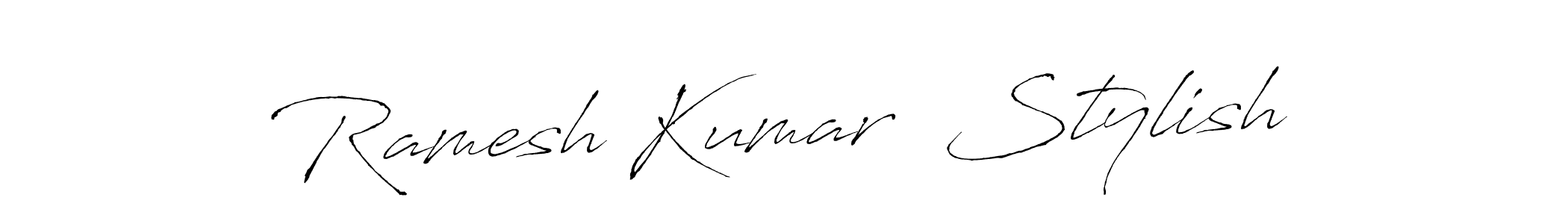 Use a signature maker to create a handwritten signature online. With this signature software, you can design (Antro_Vectra) your own signature for name Ramesh Kumar  Stylish. Ramesh Kumar  Stylish signature style 6 images and pictures png