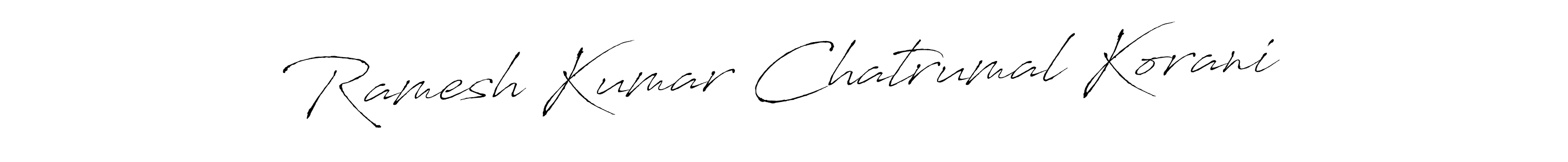 It looks lik you need a new signature style for name Ramesh Kumar Chatrumal Korani. Design unique handwritten (Antro_Vectra) signature with our free signature maker in just a few clicks. Ramesh Kumar Chatrumal Korani signature style 6 images and pictures png