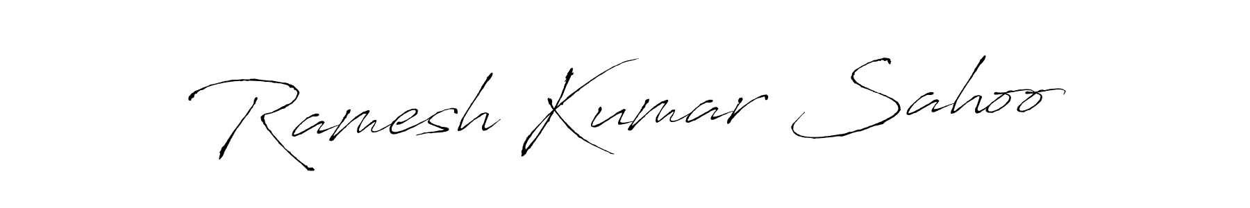 How to make Ramesh Kumar Sahoo name signature. Use Antro_Vectra style for creating short signs online. This is the latest handwritten sign. Ramesh Kumar Sahoo signature style 6 images and pictures png