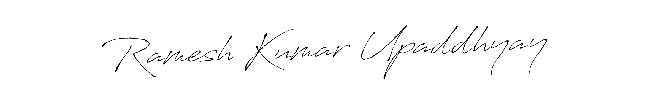 Create a beautiful signature design for name Ramesh Kumar Upaddhyay. With this signature (Antro_Vectra) fonts, you can make a handwritten signature for free. Ramesh Kumar Upaddhyay signature style 6 images and pictures png