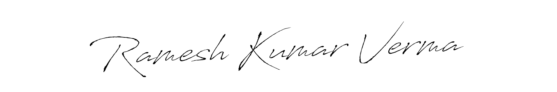 Create a beautiful signature design for name Ramesh Kumar Verma. With this signature (Antro_Vectra) fonts, you can make a handwritten signature for free. Ramesh Kumar Verma signature style 6 images and pictures png