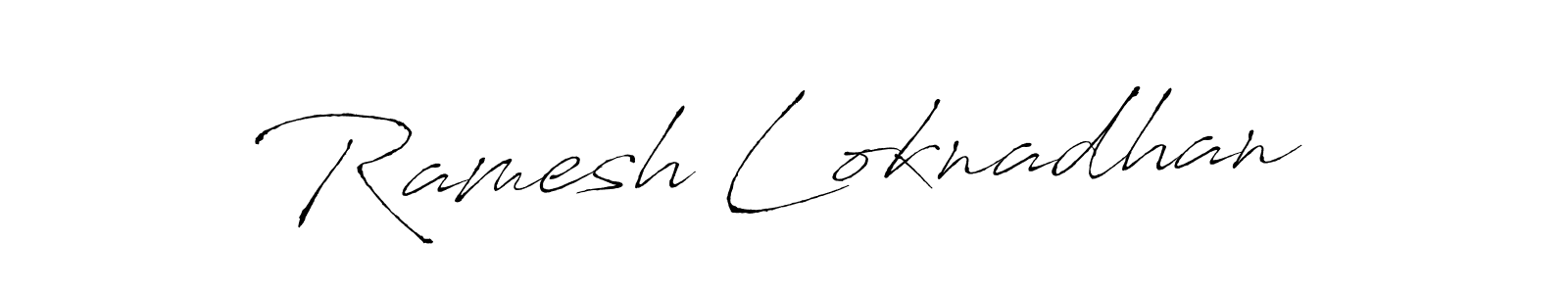 Also we have Ramesh Loknadhan name is the best signature style. Create professional handwritten signature collection using Antro_Vectra autograph style. Ramesh Loknadhan signature style 6 images and pictures png