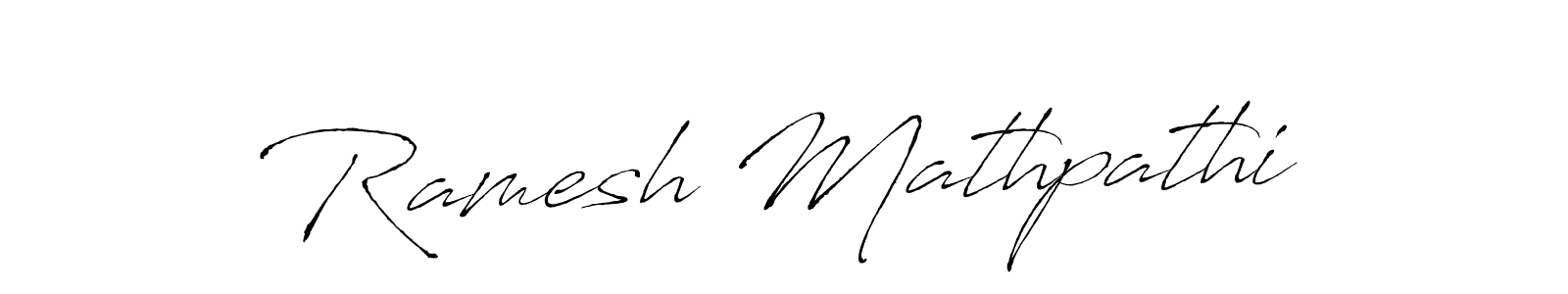 How to make Ramesh Mathpathi signature? Antro_Vectra is a professional autograph style. Create handwritten signature for Ramesh Mathpathi name. Ramesh Mathpathi signature style 6 images and pictures png