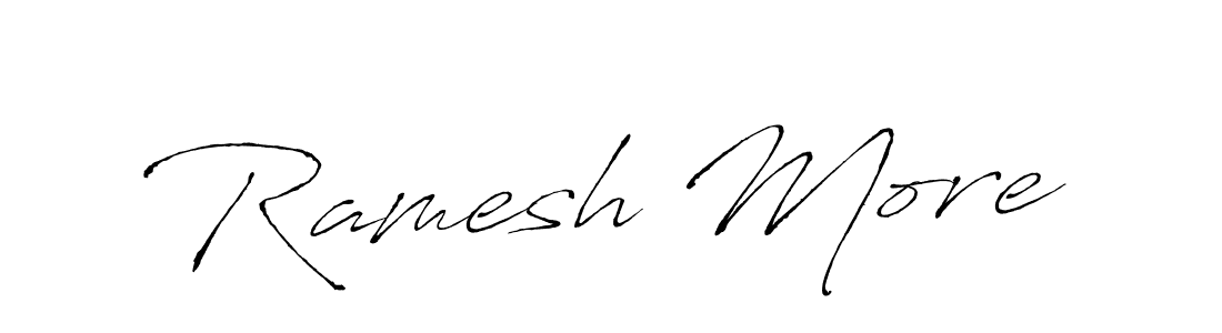 Ramesh More stylish signature style. Best Handwritten Sign (Antro_Vectra) for my name. Handwritten Signature Collection Ideas for my name Ramesh More. Ramesh More signature style 6 images and pictures png