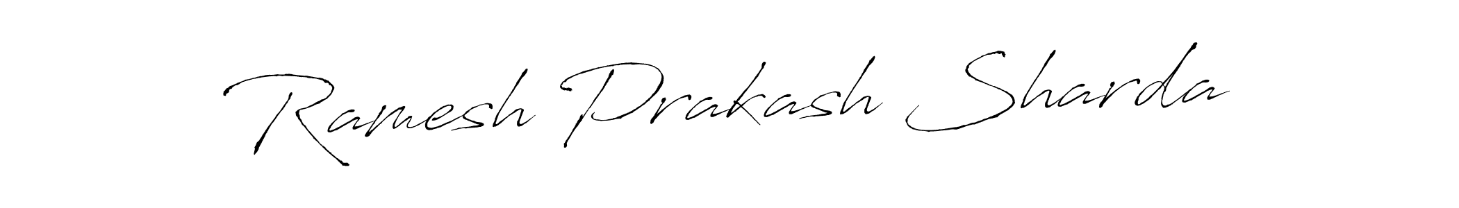 How to make Ramesh Prakash Sharda signature? Antro_Vectra is a professional autograph style. Create handwritten signature for Ramesh Prakash Sharda name. Ramesh Prakash Sharda signature style 6 images and pictures png