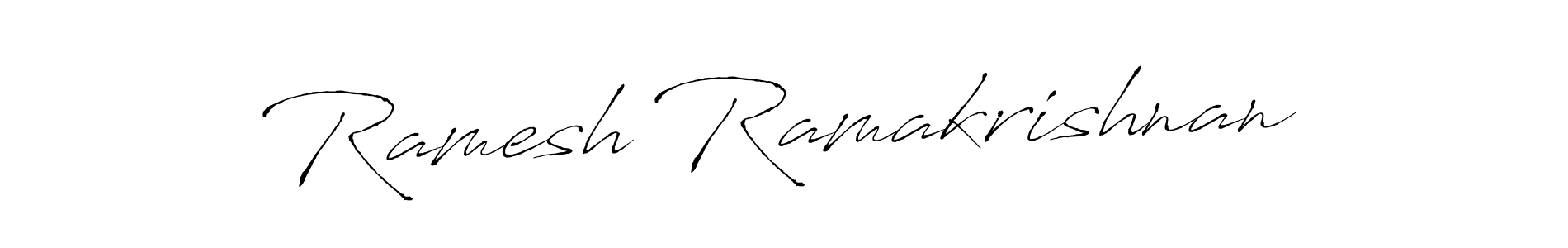 Ramesh Ramakrishnan stylish signature style. Best Handwritten Sign (Antro_Vectra) for my name. Handwritten Signature Collection Ideas for my name Ramesh Ramakrishnan. Ramesh Ramakrishnan signature style 6 images and pictures png