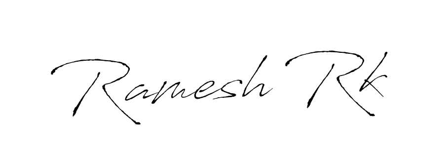 Make a beautiful signature design for name Ramesh Rk. With this signature (Antro_Vectra) style, you can create a handwritten signature for free. Ramesh Rk signature style 6 images and pictures png