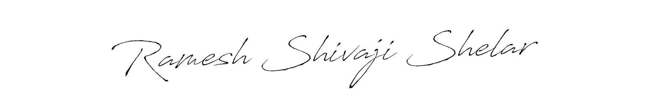 How to make Ramesh Shivaji Shelar name signature. Use Antro_Vectra style for creating short signs online. This is the latest handwritten sign. Ramesh Shivaji Shelar signature style 6 images and pictures png