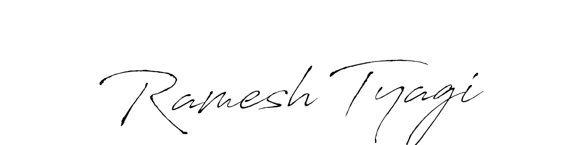 Use a signature maker to create a handwritten signature online. With this signature software, you can design (Antro_Vectra) your own signature for name Ramesh Tyagi. Ramesh Tyagi signature style 6 images and pictures png