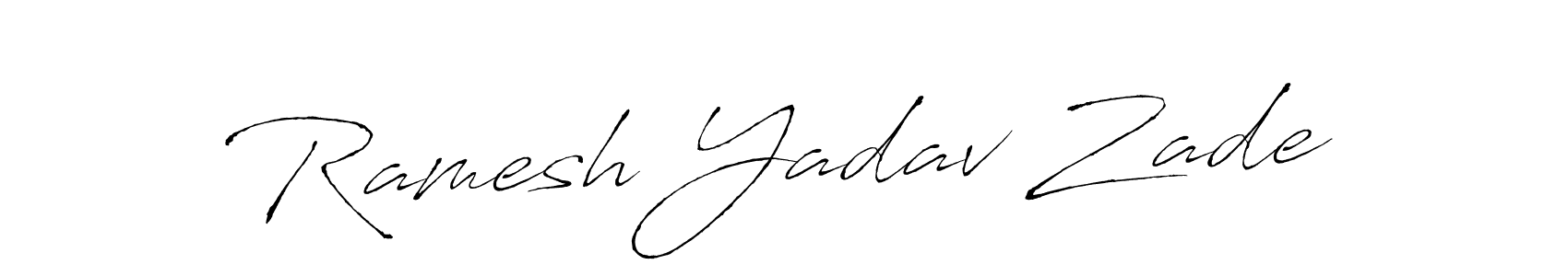 Design your own signature with our free online signature maker. With this signature software, you can create a handwritten (Antro_Vectra) signature for name Ramesh Yadav Zade. Ramesh Yadav Zade signature style 6 images and pictures png