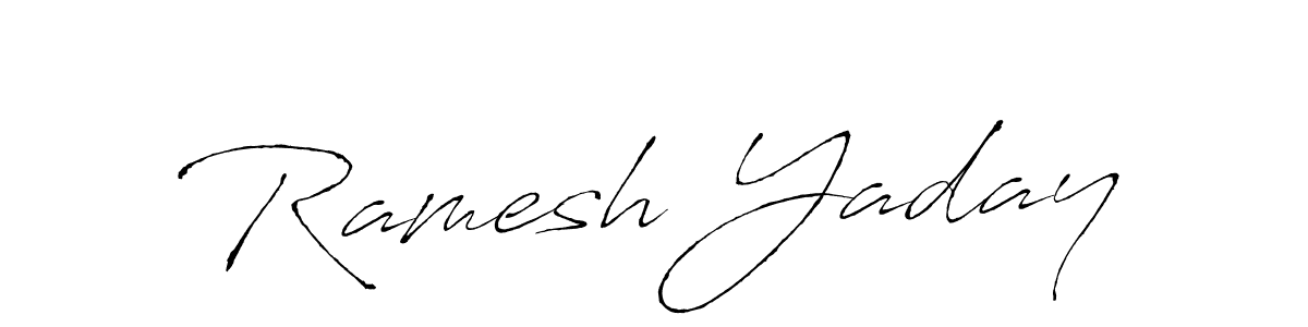 Create a beautiful signature design for name Ramesh Yaday. With this signature (Antro_Vectra) fonts, you can make a handwritten signature for free. Ramesh Yaday signature style 6 images and pictures png