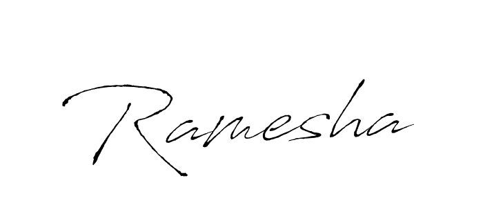 Use a signature maker to create a handwritten signature online. With this signature software, you can design (Antro_Vectra) your own signature for name Ramesha. Ramesha signature style 6 images and pictures png