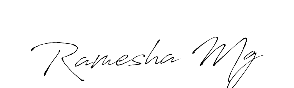 Also we have Ramesha Mg name is the best signature style. Create professional handwritten signature collection using Antro_Vectra autograph style. Ramesha Mg signature style 6 images and pictures png
