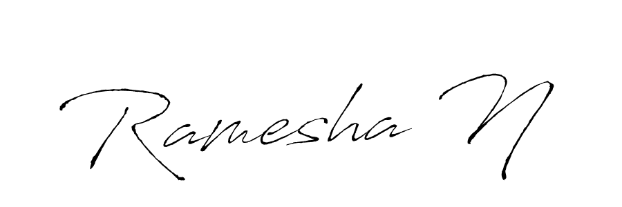 How to make Ramesha N name signature. Use Antro_Vectra style for creating short signs online. This is the latest handwritten sign. Ramesha N signature style 6 images and pictures png