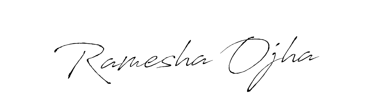 Also we have Ramesha Ojha name is the best signature style. Create professional handwritten signature collection using Antro_Vectra autograph style. Ramesha Ojha signature style 6 images and pictures png