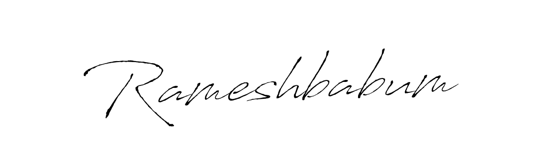 Design your own signature with our free online signature maker. With this signature software, you can create a handwritten (Antro_Vectra) signature for name Rameshbabum. Rameshbabum signature style 6 images and pictures png