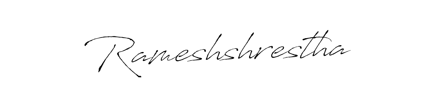 Create a beautiful signature design for name Rameshshrestha. With this signature (Antro_Vectra) fonts, you can make a handwritten signature for free. Rameshshrestha signature style 6 images and pictures png