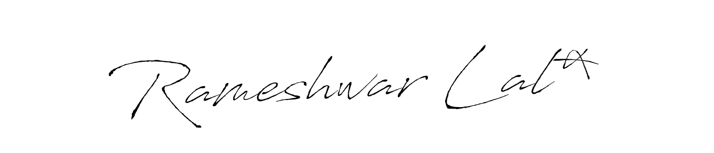 Design your own signature with our free online signature maker. With this signature software, you can create a handwritten (Antro_Vectra) signature for name Rameshwar Lal*. Rameshwar Lal* signature style 6 images and pictures png