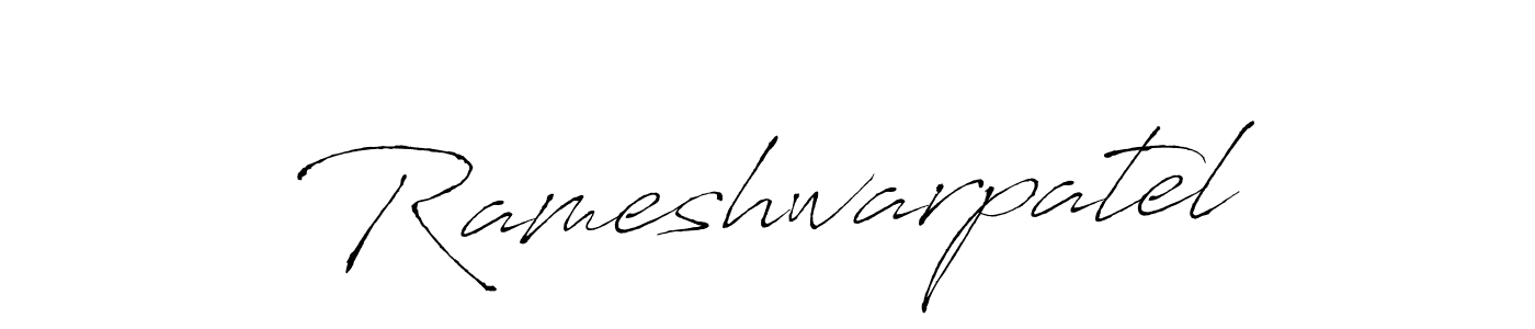 Make a beautiful signature design for name Rameshwarpatel. With this signature (Antro_Vectra) style, you can create a handwritten signature for free. Rameshwarpatel signature style 6 images and pictures png
