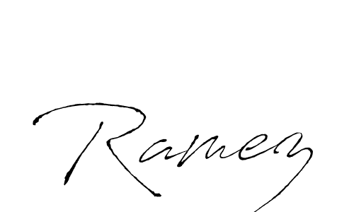 Use a signature maker to create a handwritten signature online. With this signature software, you can design (Antro_Vectra) your own signature for name Ramez. Ramez signature style 6 images and pictures png