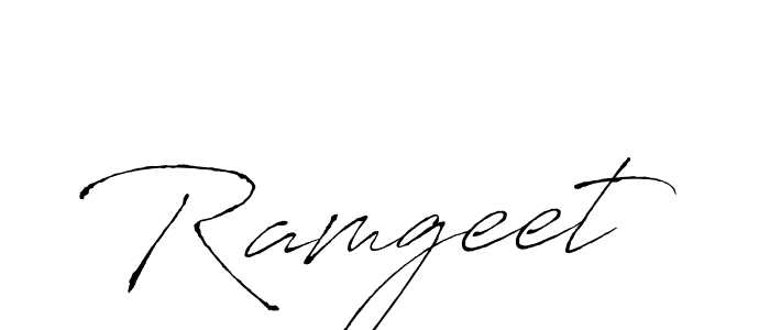 How to make Ramgeet signature? Antro_Vectra is a professional autograph style. Create handwritten signature for Ramgeet name. Ramgeet signature style 6 images and pictures png