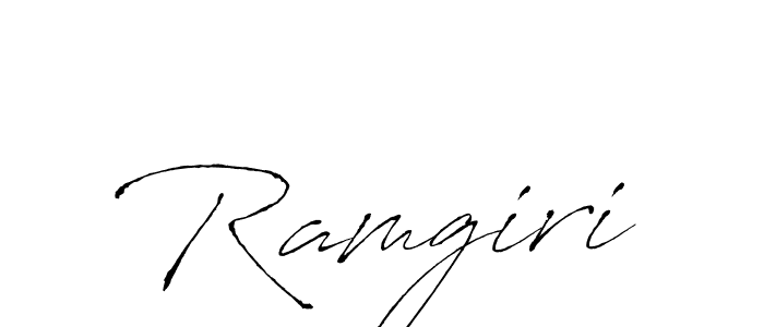 The best way (Antro_Vectra) to make a short signature is to pick only two or three words in your name. The name Ramgiri include a total of six letters. For converting this name. Ramgiri signature style 6 images and pictures png