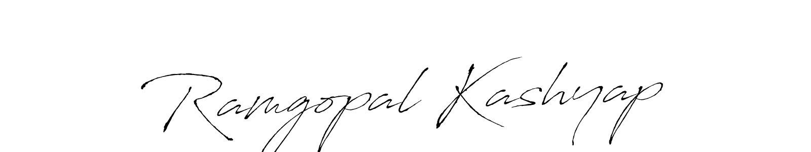 Ramgopal Kashyap stylish signature style. Best Handwritten Sign (Antro_Vectra) for my name. Handwritten Signature Collection Ideas for my name Ramgopal Kashyap. Ramgopal Kashyap signature style 6 images and pictures png