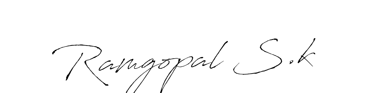 Similarly Antro_Vectra is the best handwritten signature design. Signature creator online .You can use it as an online autograph creator for name Ramgopal S.k. Ramgopal S.k signature style 6 images and pictures png