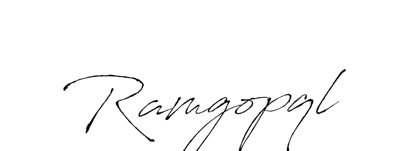 Use a signature maker to create a handwritten signature online. With this signature software, you can design (Antro_Vectra) your own signature for name Ramgopql. Ramgopql signature style 6 images and pictures png