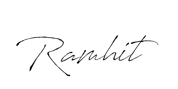 Use a signature maker to create a handwritten signature online. With this signature software, you can design (Antro_Vectra) your own signature for name Ramhit. Ramhit signature style 6 images and pictures png