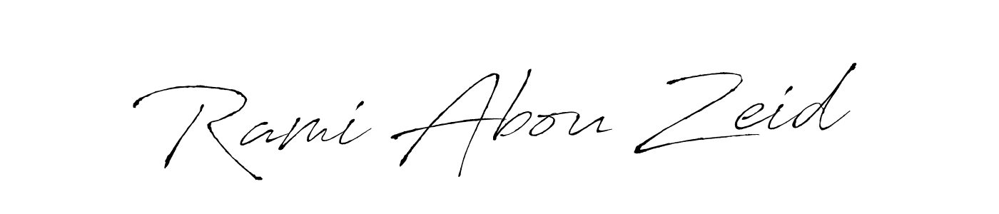 Rami Abou Zeid stylish signature style. Best Handwritten Sign (Antro_Vectra) for my name. Handwritten Signature Collection Ideas for my name Rami Abou Zeid. Rami Abou Zeid signature style 6 images and pictures png
