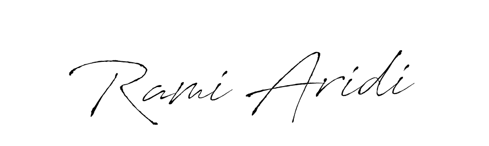 Antro_Vectra is a professional signature style that is perfect for those who want to add a touch of class to their signature. It is also a great choice for those who want to make their signature more unique. Get Rami Aridi name to fancy signature for free. Rami Aridi signature style 6 images and pictures png