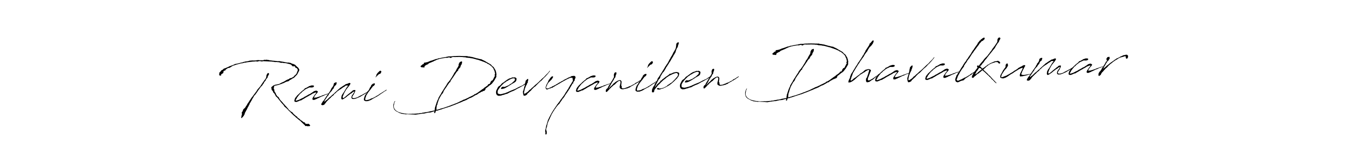 Rami Devyaniben Dhavalkumar stylish signature style. Best Handwritten Sign (Antro_Vectra) for my name. Handwritten Signature Collection Ideas for my name Rami Devyaniben Dhavalkumar. Rami Devyaniben Dhavalkumar signature style 6 images and pictures png