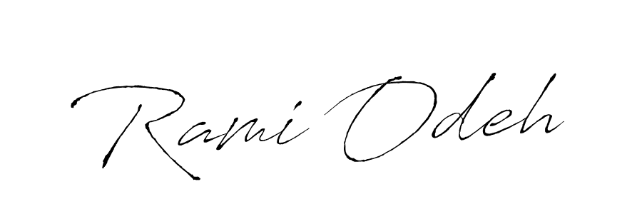 You should practise on your own different ways (Antro_Vectra) to write your name (Rami Odeh) in signature. don't let someone else do it for you. Rami Odeh signature style 6 images and pictures png